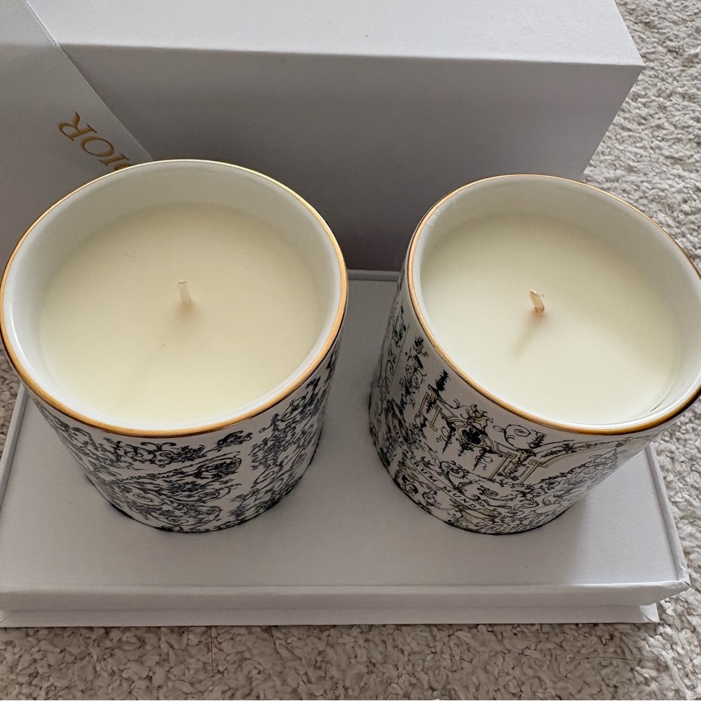 Dior Elegant Blue and White Candle Duo - Picture 10 of 16